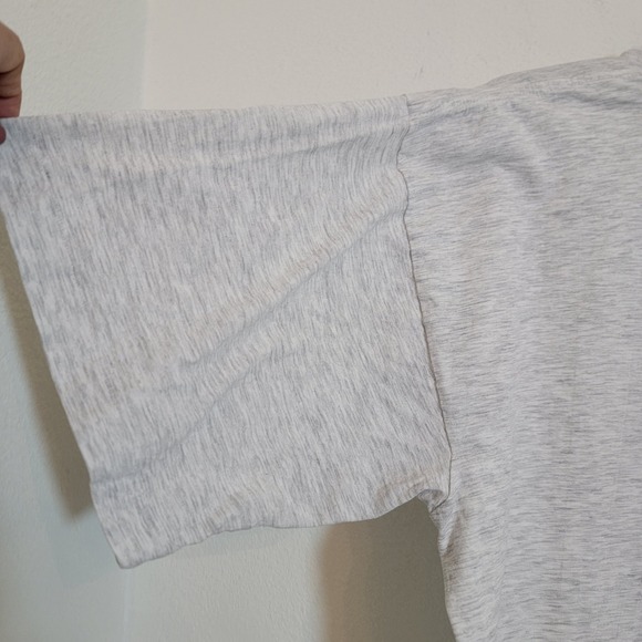 VTG Single Stitch 90s Graphic Shirt XL Crew Short Sleeve Gray Tallinn Estonia - Picture 6 of 13